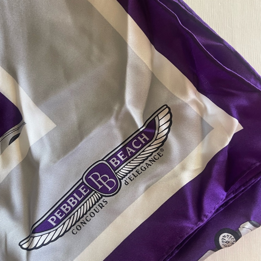 Pebble Beach 2017 Concourse d’elegance Rolex Ferrari  scarf - Purple and Gray